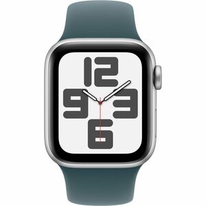 Apple Adjustable Smartwatch Band - 1 - Small (S)/Medium (M) - Pin-and-tuck Attachment - Lake Green - Fluoroelastomer