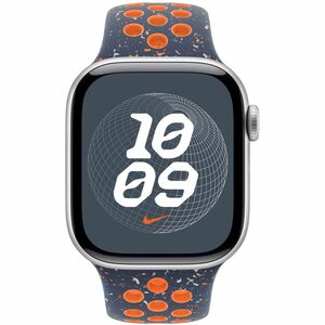 Apple Adjustable Smartwatch Band - 1 - Medium (M)/Large (L) - Pin-and-tuck Attachment - Blue Flame - Aluminium