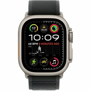 Apple Adjustable Smartwatch Band - 1 - Small (S)/Medium (M) - Trail Loop Attachment - Black - Nylon Weave, Titanium, Polye
