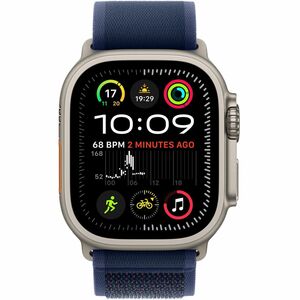 Apple Adjustable Smartwatch Band - 1 - Small (S)/Medium (M) - Trail Loop Attachment - Blue - Nylon Weave, Titanium, Polyester