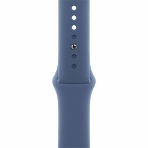 Apple Watch Series 10 Smart Watch - 46 mm Case Height - 39 mm Case Width - Silver Case Color - Denim Band Color - Aluminiu