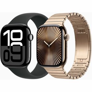 Apple Watch Series 10 Smart Watch - 42 mm Case Height - 36 mm Case Width - Jet Black Case Color - Black Band Color - Alumi