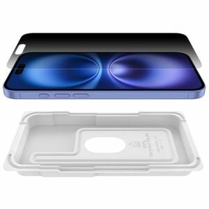 Belkin ScreenForce InvisiGlass 9H Glass Privacy Screen Protector for Apple iPhone 16 Plus, Apple iPhone 15 Plus, Apple iPh