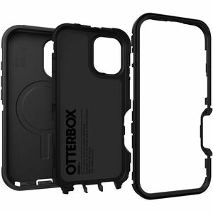 OtterBox Defender Case for Apple iPhone 16 Smartphone - Tri-Layer Design, Textured - Black - Retail - 1 - Damage Resistant