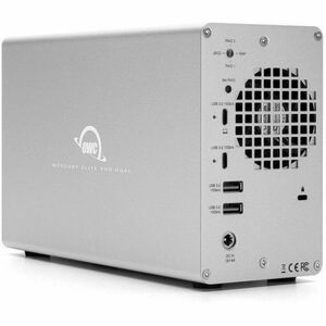 OWC Mercury Elite Pro Dual with 3-Port Hub External Storage Solution - 2 x HDD Supported - 2 x HDD Installed - 16 TB Insta
