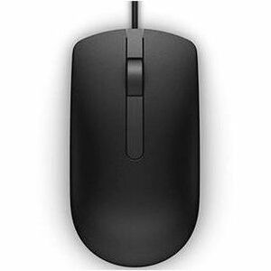 Dell MS116 鼠标 - USB - 光学 - 3 按钮 - 黑 - 电缆 - 1000 dpi - 滚轮
