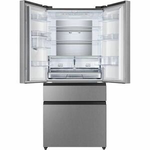 Congelatore/Freezer Hisense RF540N4WIE 480 L Frigorifero/congelatore alla francese - Installazione libera - Grigio - Digit