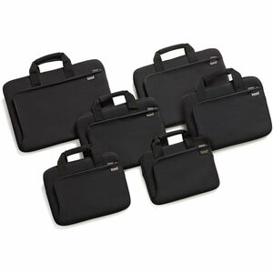 Dicota Smart Skin Tasche (Sleeve) für 38,1 cm (15 Zoll) bis 39,6 cm (15,6 Zoll) Notebook - Schwarz - Neopren, Stoff Körper