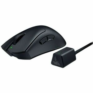 Razer DeathAdder V3 Pro Gaming Mouse - Optical - Wireless - Bluetooth - 2.40 GHz - Rechargeable - Black - USB - 30000 dpi 