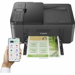 Canon PIXMA TR4755i Wired & Wireless Inkjet Multifunction Printer - Colour - Black - Copier/Fax/Printer/Scanner - 4800 x 1