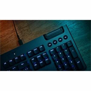 Logitech G915 X Gaming Keyboard - Cable Connectivity - USB Interface - RGB LED - German - QWERTZ Layout - Black - GL Tacti