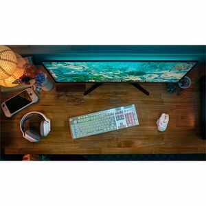 Logitech G G915 X LIGHTSPEED Gaming Keyboard - Wired/Wireless Connectivity - USB Interface - RGB LED - English (US) - Whit