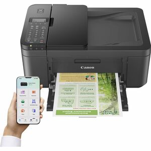 Canon PIXMA TR4756i Wired & Wireless Inkjet Multifunction Printer - Colour - Black - Printer/Copier/Scanner/Fax/Cloud - 48