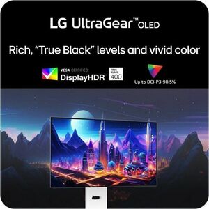 LG UltraGear 32GS95UV-W 32" Class 4K UHD Gaming OLED Monitor - 16:9 - White - 31.4" Viewable - OLED - 3840 x 2160 - 1.07 B