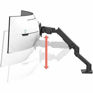 Ergotron 安装臂 用于 显示器, 曲面屏显示 - 黑 - 144.8 cm (57") 支持屏幕 - 17.01 kg 承载量 - 75 x 75, 100 x 100 - VESA 安装兼容