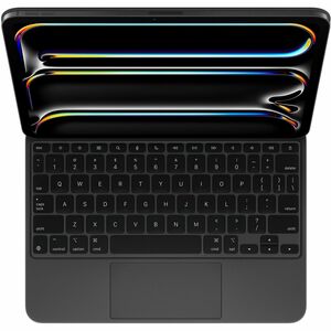 Apple Magic Keyboard/Cover Case for 27.94 cm (11") Apple iPad Pro 11 (2024) Tablet - English (US) Keyboard - Black - Alumi