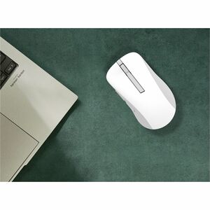 Asus MD102-WH Mouse - Bluetooth/Radio Frequency - USB - Optical - 5 Button(s) - White - Wireless - 10 m (393.70") - 2.40 G