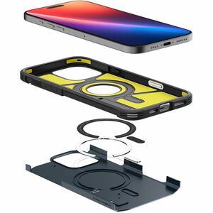 Spigen Tough Armor T Case for Apple iPhone 16 Pro Smartphone - Metal Slate - Impact Resistant, Drop Resistant, Shock Absor