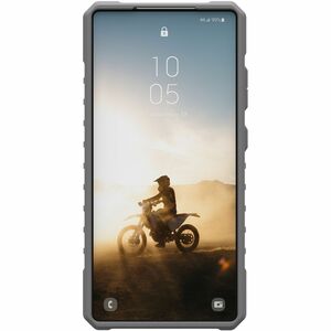 Urban Armor Gear Pathfinder Clear Case for Samsung Galaxy S25 Ultra Smartphone - Hex Pattern - Active Neon - Impact Resist