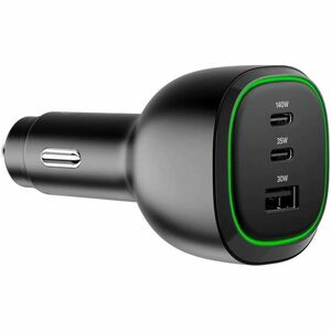 Alogic 165W car charger USB-C USB-A ports fast charging for laptops, tablets, and smartphones with 1m cable - 165W high-po