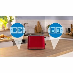 Tostapane Bosch TAT3M124 - 950 W - 2 Fette - Rosso