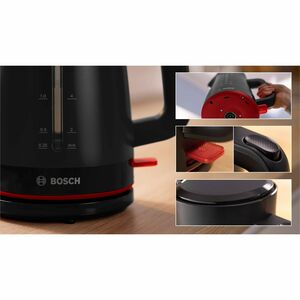 Bollitore elettrico Bosch TWK3M123 - 1,70 L - senza filo - Nero