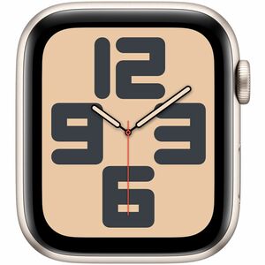 Apple Watch SE Smart Watch - 4 cm (1.57") Case Height - 3.40 cm (1.34") Case Width - Starlight Case Color - Starlight Band