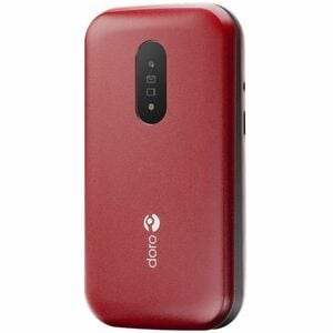 Doro 2821 17 MB Feature Phone - QVGA 320 x 240 - Mocor RTOS - 4G - Red, White - Flip - UNISOC T107 SoC - 1000 mAh Battery 