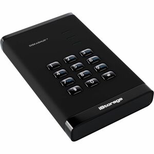 Disque dur Portable iStorage diskAshur3 - 2.5" Externe - 2 To - Noir - Conforme aux normes TAA - Imprimante, Scanner, Camé