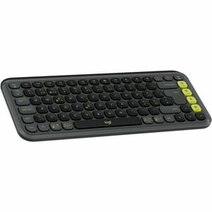 Tastiera e mouse Logitech POP Icon Combo - QWERTZ - Svizzero - Wireless Bluetooth Tastiera - Grafite, Verde - Wireless Blu