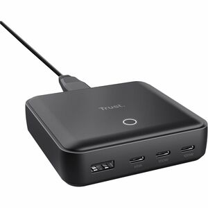 Trust Maxo 100 W AC Adapter - Universal Adapter - 1 USB - 3 USB Type-C - For Notebook, Tablet PC, Smartphone - 1.20 m Cabl