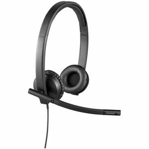 Logitech H570E Kabel Kopfbügel Stereo Headset - Schwarz - Microsoft-Teams-Zertifizierung - Binaural - Ohraufliegend - 20 H