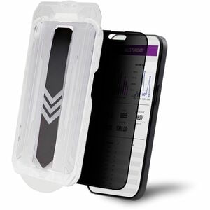StarTech.com Tempered Glass Privacy Screen Filter for Apple iPhone 15 Pro - Black - 1 - For 15.5 cm (6.1") OLED iPhone 15 