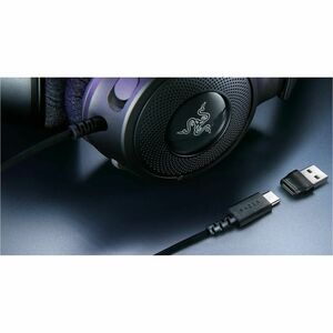 Razer Kraken V4 X Gaming Headset - Stereo - USB Type A - Wired - 32 Ohm - 20 Hz to 20 kHz - Over-the-head, On-ear - Binaur