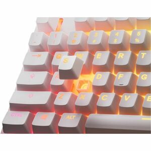 SteelSeries Apex 3 TKL White - US - Cable Connectivity - USB Interface - RGB LED - Volume Roller, Adjustable Brightness, R