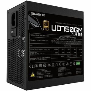 Gigabyte Ultra Durable GP-UD750GM PG5 ATX 3.0, ATX12V v3.0 Modular Power Supply - 750 W - Internal - 120 V AC, 230 V AC In