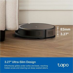 Tapo RV20 Max Bagless Cordless Robot Vacuum Cleaner - 45 W Motor - 300 mL Dust Capacity - 300 mL Water Tank Capacity - Fil