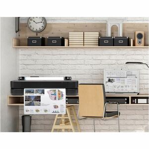 HP Designjet T230 DIN A1 Tintenstrahl-Großformatdrucker - 609,60 mm (24 Zoll) Druckbreite - Farbe - 4 Farbe(n) - 35 s Farb