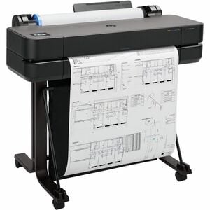 HP Designjet T630 DIN A1 Tintenstrahl-Großformatdrucker - 609,60 mm (24 Zoll) Druckbreite - Farbe - 4 Farbe(n) - 30 s Farb