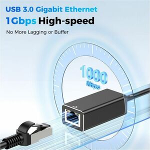4XEM USB-A 3.2 to 1 Gbps RJ-45 Ethernet Adapter - TAA - 1 x USB 3.2 (Gen 1) Type A - Male - 1 x RJ-45 Network - Female - S
