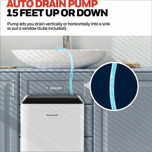 Honeywell TPFIT50PWK Dehumidifier - 1.75 gal Tank - 4000 Sq. ft. - White