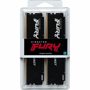 Kingston FURY Beast RAM Module - For Motherboard - 32 GB (2 x 16GB) - DDR5-6000/PC5-48000 DDR5 SDRAM - 6000 MHz Single-ran