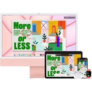 Apple iMac MWUG3CH/A 一体机 - Apple - 16 GB - 256 GB SSD - 61 cm (24") 4.5K - 台式机 - 粉 - Apple M4 芯片 - 4480 x 2520 - Apple 八核（