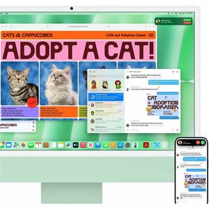 Apple iMac MWV03CH/A 一体机 - Apple - 16 GB - 512 GB SSD - 61 cm (24") 4.5K - 台式机 - 绿 - Apple M4 芯片 - 4480 x 2520 - Apple 10核