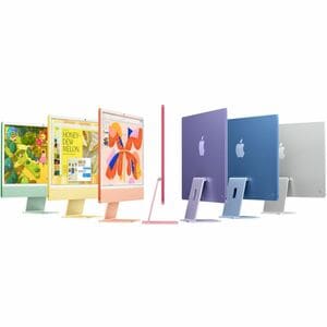 24-inch iMac with Retina 4.5K display: Apple M4 chip with 10‑core CPU and 10‑core GPU, 16GB, 256GB SSD - Green