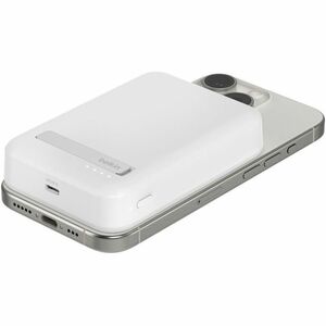 Belkin BoostCharge Pro Magnetic Power Bank with Qi2 15W 10K - For iPhone - 10000 mAh - 15 W - 2 x USB - White