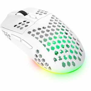 Souris de jeu Optique Trust Helox GXT 929W - USB Type A - 6 Bouton(s) - Blanc - Sans fil - Rechargeable - 4800 dpi - Droitier