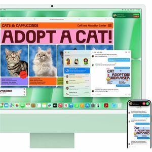 Computador Todo en Uno Apple iMac MWUY3E/A - Apple M4 - 16GB - 256GB SSD - 61cm (24") 4.5K - De Escritorio - Verde - Apple