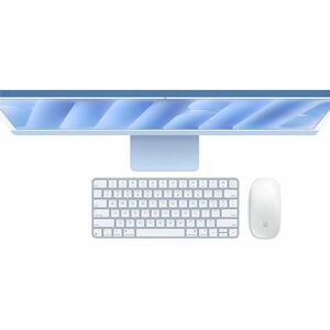 Apple iMac All-in-One Computer - Apple M4 4th Gen - 16 GB - 256 GB SSD - 61 cm (24") 4.5K - Desktop - Blue - Apple M4 Chip