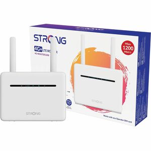 Router wireless Strong 4G+ROUTER1200 - Wi-Fi 5 - IEEE 802.11a/b/g/n/ac - 2 SIM - Ethernet, Cellulare - 4G+ - LTE - Dual Ba